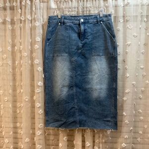 ‘NUGGLES 31” Denim Skirt
